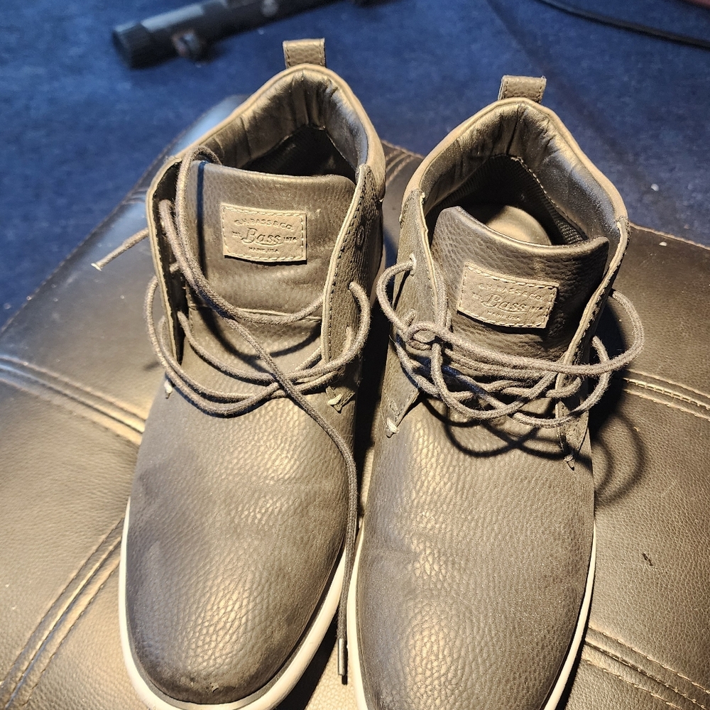 High-Top Leather Shoes